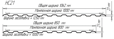 Профлист HC-21 0,60